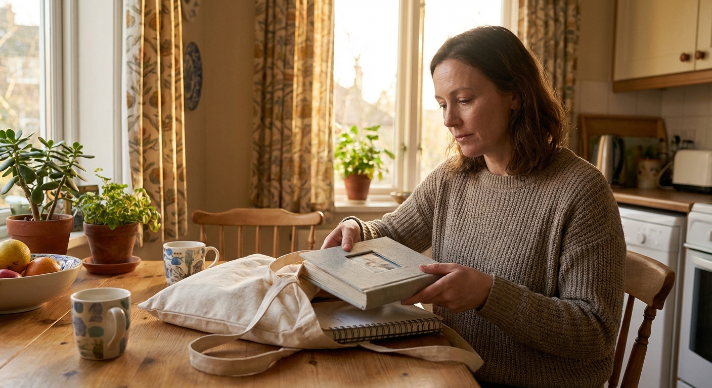 Préparer sa visite — rassembler un album photo et quelques objets familiers